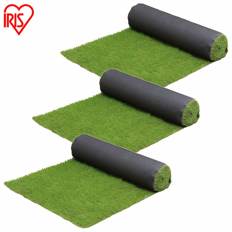 【3個セット】リアル防草人工芝 RP-30110 RP-30110 送料無料 人工芝 人工芝マット 芝マット リアル人工芝 人工芝生 芝生 雑草対策 ロールタイプ 1&times;10m 芝生ロール 芝ロール 園芸 ガーデニング アイリスオーヤマ｜文具堂