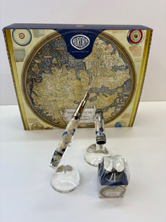 送料無料 アウロラ　マッパ・アンティーカ　フラ・マウロ　F　AURORA　Mappe Antiche Fra Mauro Fountain pen 万年筆　946-RV-F　限定生産品　高級筆記具 ギフト　プレゼント　 誕生日　ラッピング無料　入学祝　就職祝｜ぶんぐはうす　大山
