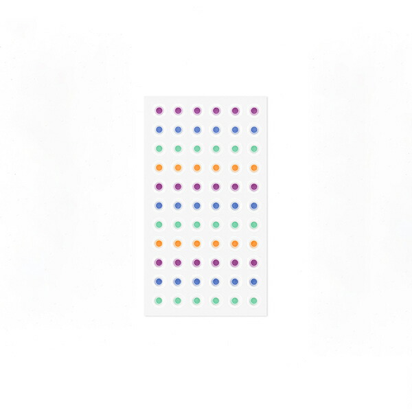 楽天市場】リング穴用補強シール ミニ6穴サイズ システム手帳