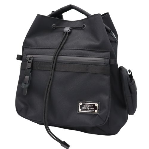 【10%OFFクーポン】AS2OV(アッソブ) CORDURA DOBBY 305D コーデュラドビー ドローストリングショルダー バッグ 鞄 BLACK メーカー品番061423-10|文具のある暮らし