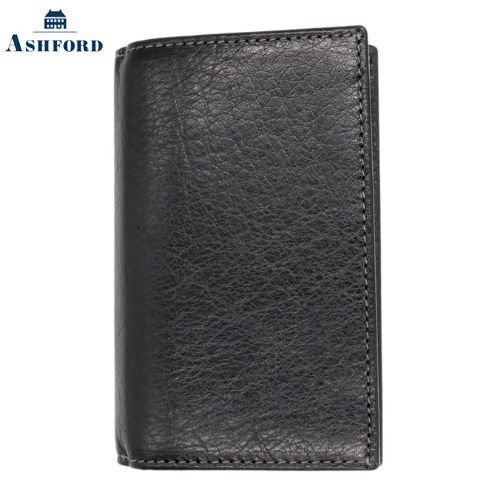 【10%OFF引き換え証】アシュフォード ディープ MICRO5 8粍取り合わせ万覚え帳 ＋名刺入れ 黒いこと Ashford 製造会社品番2101-011
