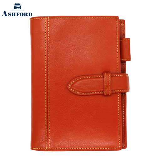 【10%OFFクーポン】アシュフォード システム手帳 ディープ mini6 13mm belt ミニ6 オレンジ ASHFORD メーカー品番1236-084