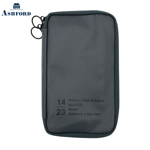 【10%OFFクーポン券】アシュフォード リフィルパッドポーチ pen-info Tools BIBLE 薄墨色 取り合わせ万覚え帳 聖書 Ashford 製造業者品番0326-009