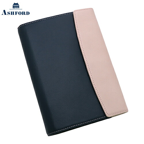 【10%OFFクーポン】アシュフォード モダングレース BIBLE 15mm フラップ ラブリーネイビー システム手帳 バイブル Ashford メーカー品番7268-077