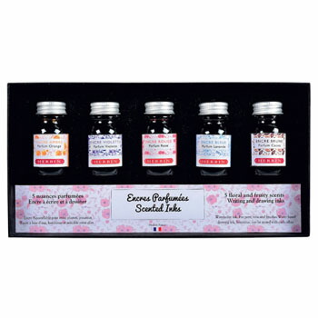 【10%OFFクーポン】エルバン ミニインクコフレ 香りつき 10ml×5本セット ギフトボックス 万年筆・つけペン用[HERBIN] メーカー品番hb18700 4,455円