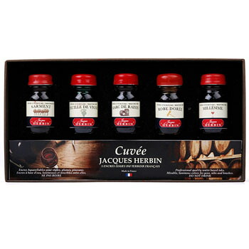 【10%OFFクーポン】エルバン ミニインクコフレ キュヴェ 10ml×5本セット ギフトボックス 万年筆・つけペン用 HERBIN メーカー品番hb27400