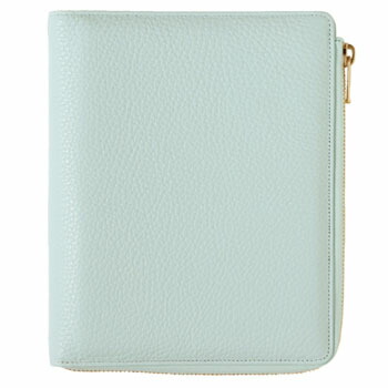 【10%OFFクーポン】クオバディス システム手帳カバー タイマー17(バイブル) Lジップ ダスティパステル ブルー メーカー品番qv936lzdppbl｜文具のある暮らし