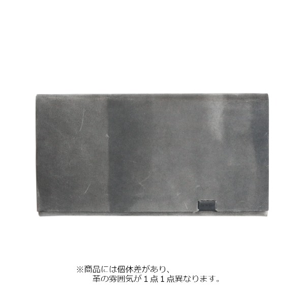 【10%OFFクーポン券】振る舞い Shosa ロングウォレット オイルヌバックシリーズ ヌバックグレイ 長紙入れ