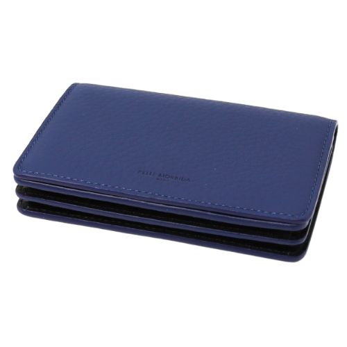 【クーポン対象外】ペッレモルビダ Barca バルカ カードケース 名刺入れ ブルー PELLE MORBIDA メーカー品番PMO-BA634-BLU|文具のある暮らし