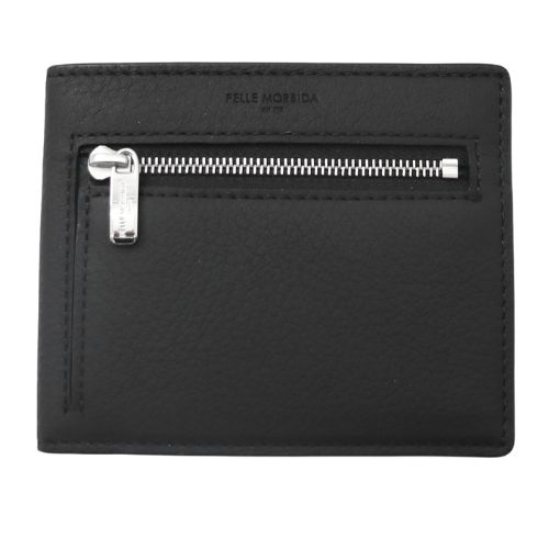 【クーポン対象外】ペッレモルビダ Barca バルカ 2つ折りウォレット 財布 ブラック PELLE MORBIDA メーカー品番PMO-BA629-BLK※ラクーポン使用不可｜文具のある暮らし