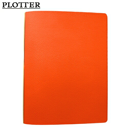 【10%OFF引き換え証】PLOTTER プロッタ 6穴リングレザーバインダー A5大きさ Shrink シュリンク オレンジ色 取り合わせ万覚え帳 製造会社品番777-164-87