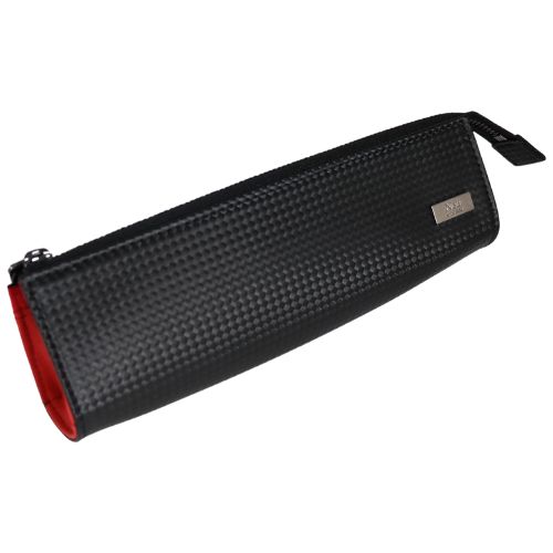 【10%OFFクーポン】モルフォ ノイインテレッセ カーボンファイバーキュアStationary ペンケース ブラック&times;レッド メーカー品番3097-04｜文具のある暮らし