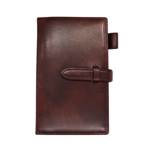 【10%OFFクーポン券】モルフォ キプリス CirasagiLeatherシラサギなめし革 取り合わせ万覚え帳 聖書6穴16粍 チョコレート 製造業者品番8033-3