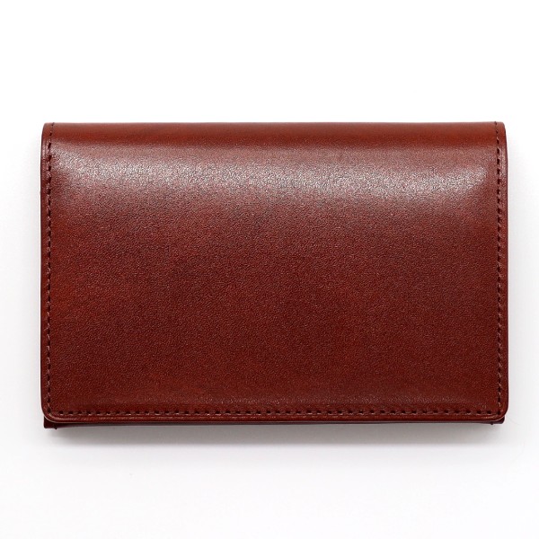 【10%OFFクーポン】モルフォ キプリス 名刺入れ ササマチ シラサギレザー チャ メーカー品番8226-BR｜文具のある暮らし