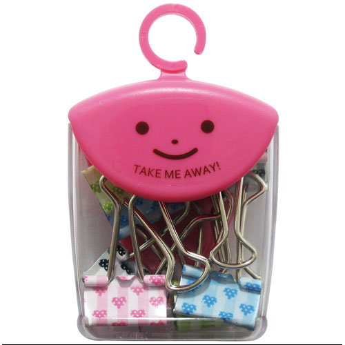 楽天市場 ネコポス便不可 ニコニコ顔が嬉しくなる収納便利なスライド式で可愛くおしゃれなpopカラーケース入り ミツヤ ツレテッテ ダブルクリップ19mm ハート 文具の森 楽天市場店