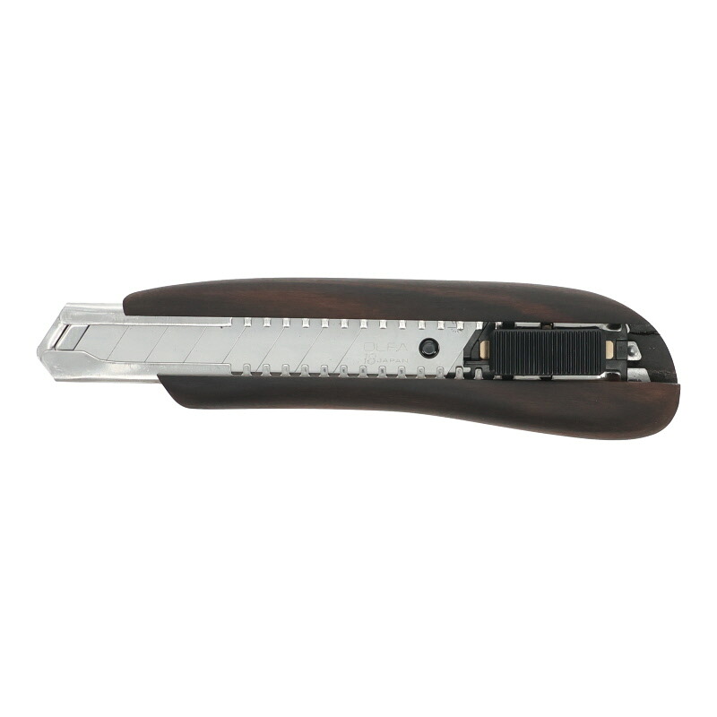 Wood Cutter Knif カッターナイフ 縞黒檀 木肌が手に馴染む銘木 日本製 木製 高級 雑貨 プレゼント お祝い 父の日 ギフト｜文具の森　店
