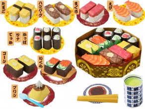 楽天市場 寿司ネタ9種類 デザートが折れる Toyo おりがみくるくる回転寿司 文具の森 楽天市場店