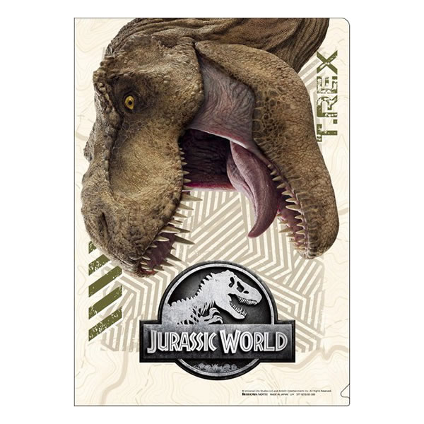 楽天市場】EM【JURASSIC WORLD クリアファイル B柄 Tレックス A4