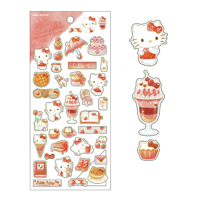【楽天市場】カミオジャパン サンリオ〇〇好きのためのシール ハローキティ ステッカー かわいい デコレーション：文具の森 楽天市場店