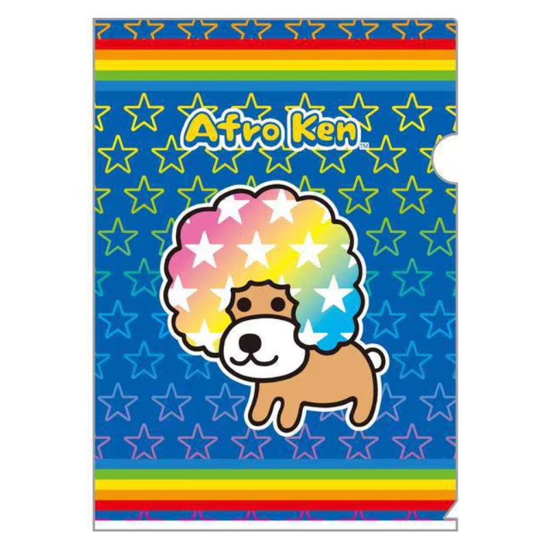 楽天市場】クリアファイル A4 アフロ犬 2枚セット クリア