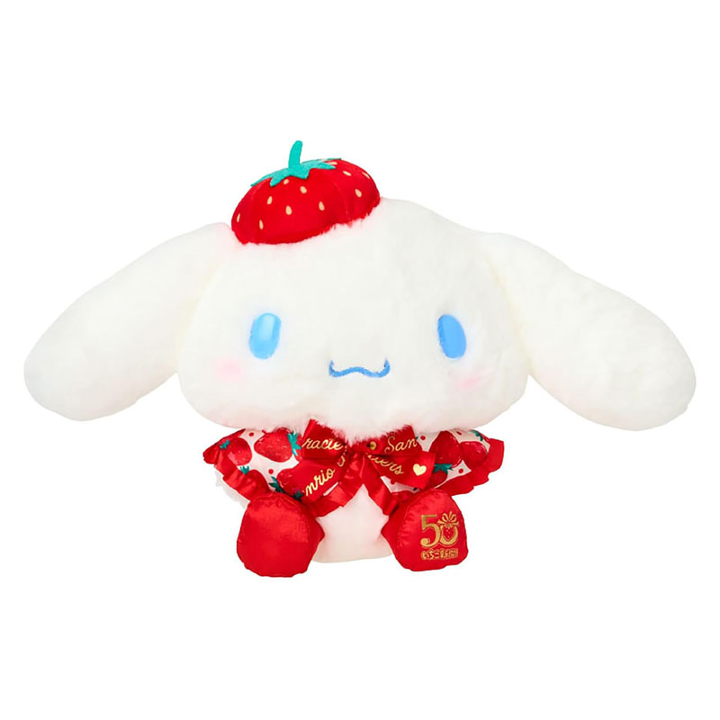 アカメロ　サンリオ　ぬいぐるみ　いちご サンリオ - 𓊆 いちごマイメロぴえん(´•̥̥̥௰•̥̥̥`)ぬいぐるみ