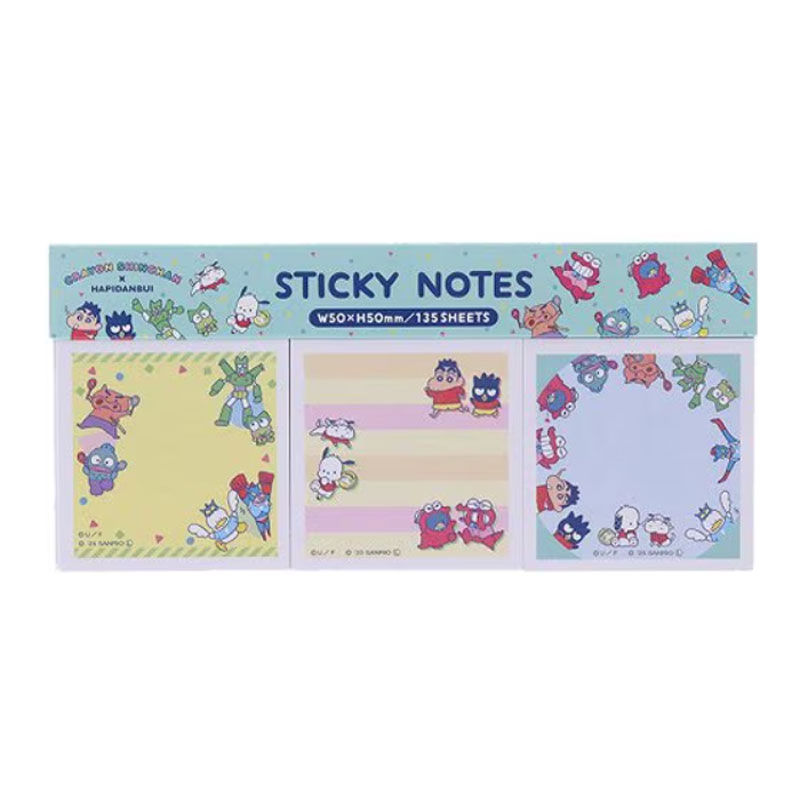 楽天市場】クレヨンしんちゃん×サンリオ キャラクターズ 付箋メモ