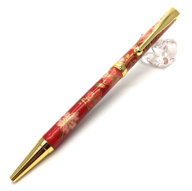 美濃和紙ボールペン しだれ桜・赤色 油性 和柄 伝統工芸品 プレゼント お祝い 日本製 オシャレ 記念品 6,050円