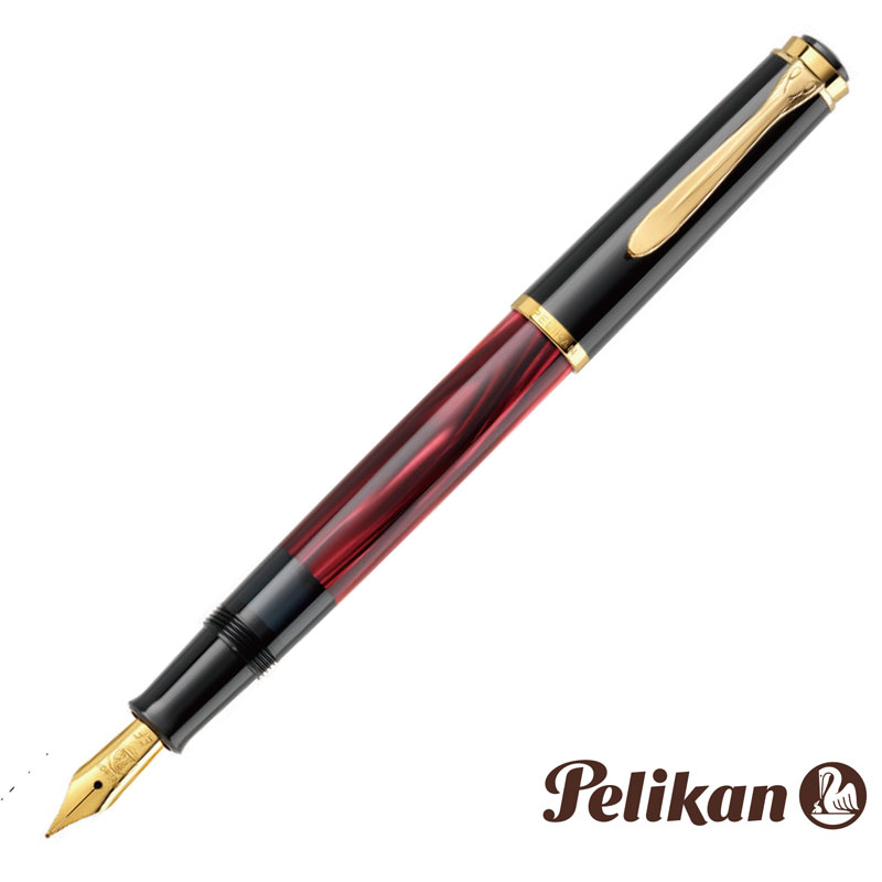 伽藍鳥 Classic 200 Red Marbled 古典派音楽200 赤いことビー玉 筆 F M200 飛び切り 差し上げ物 名入れ 押さえる 差し上げ物 御祭り