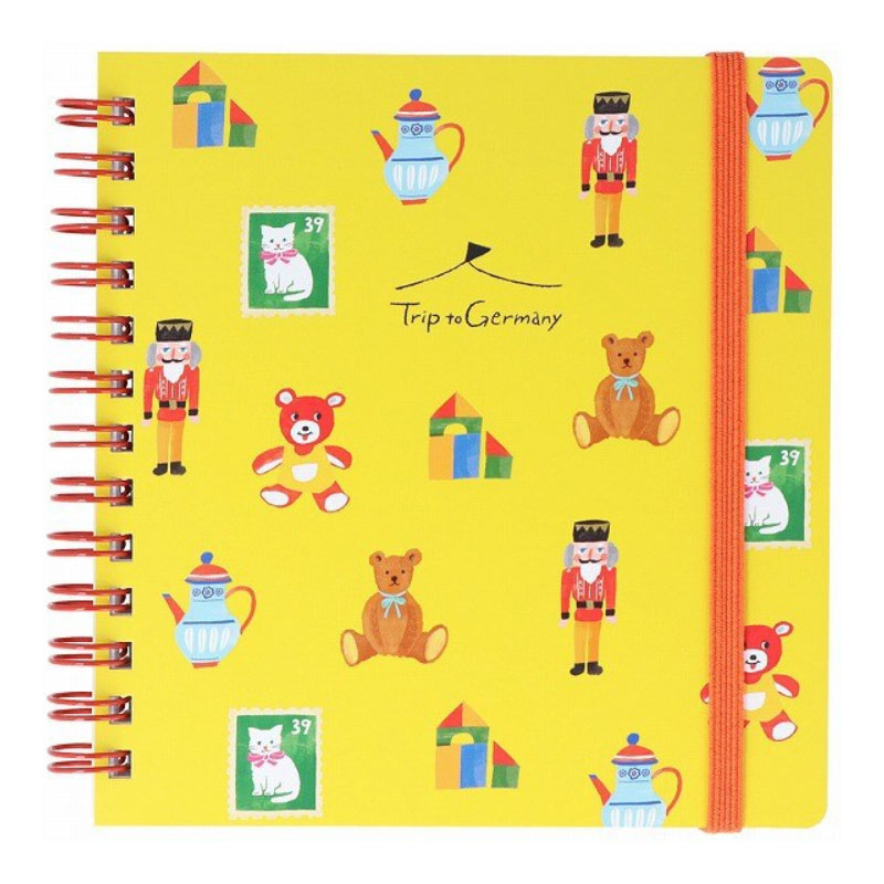 楽天市場】1107 イルイルゴンチル スクエアリングノート A柄