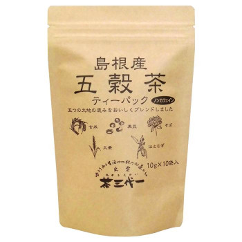 島根産　五穀茶　ティーバッグ(10g×10個入)×10セット 4549081843275