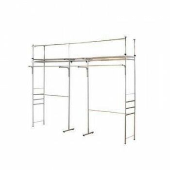 ツッパリクローゼットハンガーラック フロントハンガー付(奥行53cm) スーパーワイド SK-201-SW 4562441970077|ブングショップ
