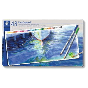 ステッドラー カラトアクェレル水彩色鉛筆４８色　125M48 楽天市場】【STAEDTLER】ステッドラー カラト アクェレル水彩
