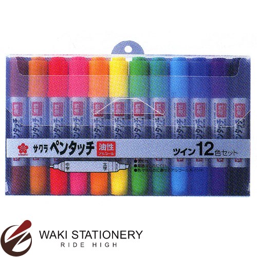 楽天市場】サクラ 油性マーカー / ペンタッチツイン 12色セット
