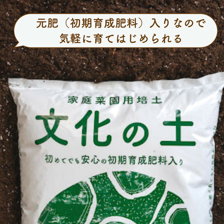 家庭菜園用培土文化の土家庭菜園土培養土培土初心者元肥入りはじめての家庭菜園キッチンガーデン土壌改良土づくり