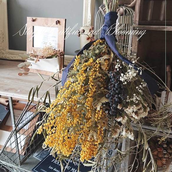 楽天市場】ドライフラワー プリザーブドフラワーバニーフラワー リース