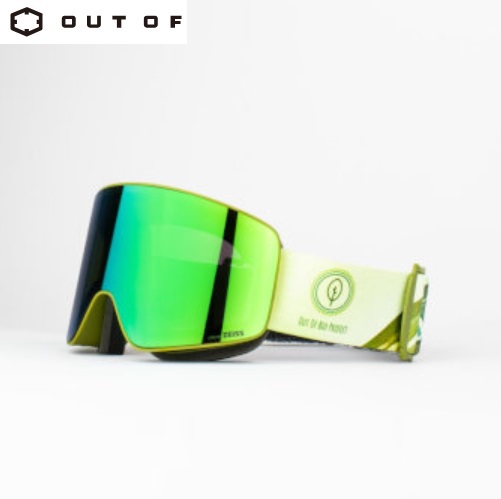 OUT OF ELECTRA スキーゴーグル スノボゴーグル 自動調光 OUT OF ELECTRA Black：レンズカラー E-BLUE】 / 「瞬時でレンズ