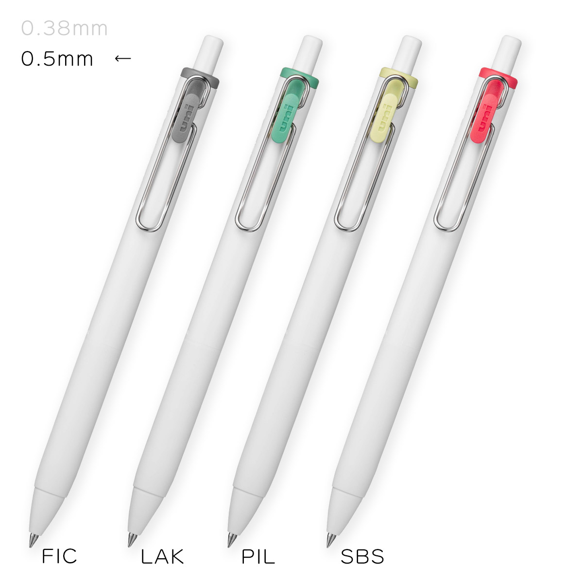 ❤数量限定品❤【新品】ユニボールワン　ピクニックカラー　0.38㎜　4色セット ミツビシ ユニボールワン 数量限定 ピクニックカラー 0.38 4本セット