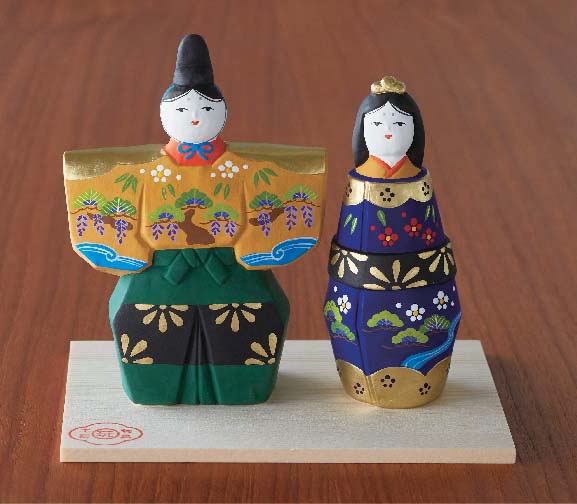 雛人形 【立雛(木彫型)】セット オブジェ 置物 開運招福 縁起の良い置物 ひな祭り|Buona Vita 店
