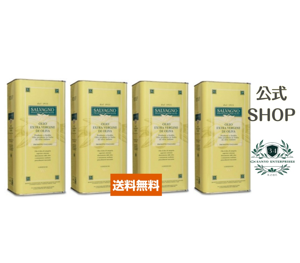 【公式】お得なケース販売【送料無料】サルバーニョ・エキストラ バージンオリーブオイル・5L缶【賞味期限2027年6月3日】