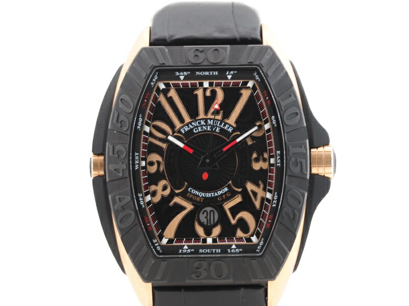 フランクミュラーコンキスタドール8900用Ｃｒｏｃｏ黒ベルト フランク ミュラー コンキスタドール グランプリ 8900SCDTGPG TTTTNR