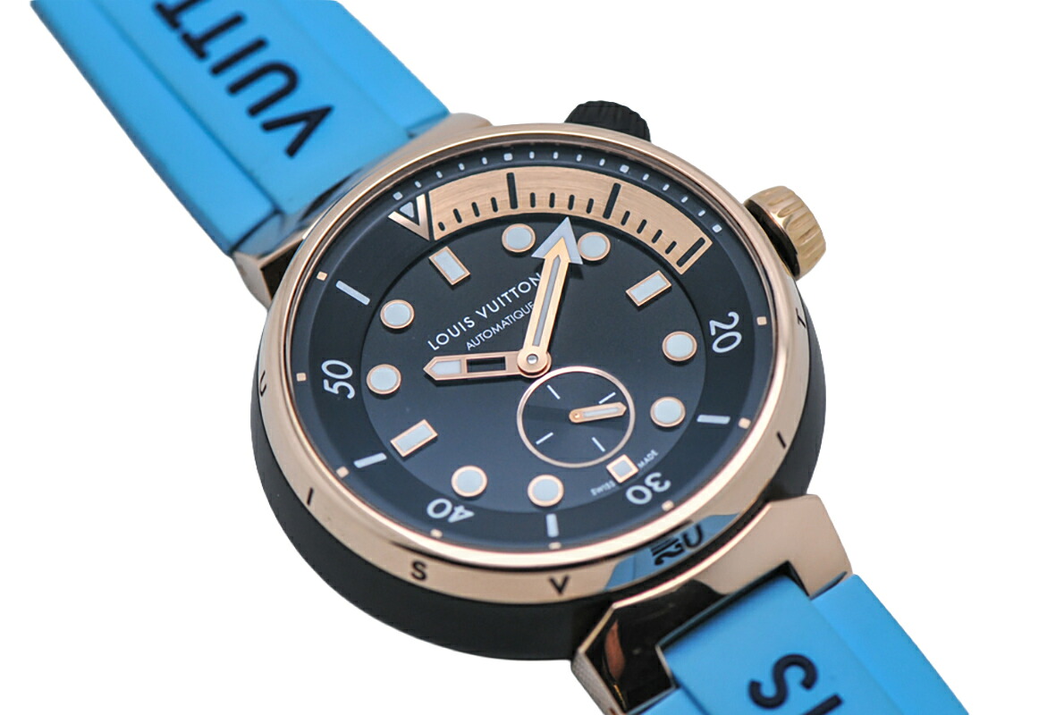 LOUISVUITTON Ref.QA123Zタンブールストリートダイバーブラックブレイズ【新品同様】☆|ぶらん堂オンライン