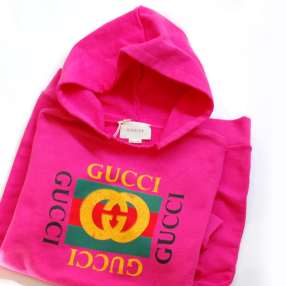 楽天市場 グッチ Gucci ピンク フェルトコットンジャージ キッズ Kids 4879 フード付き Buranko