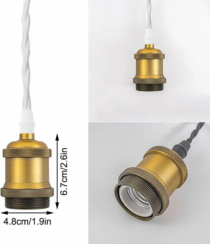 【楽天市場】[マラソン限定][P5倍]ペンタンとライト 引掛け式 吊り下げライト E26口金 ライティングレール照明器具 レトロソケット