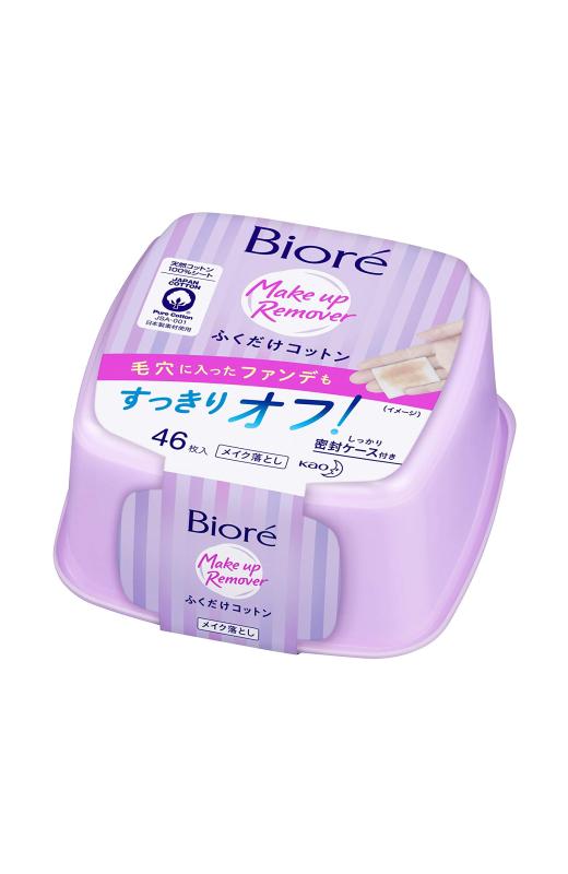 Biore メイク落としシート 44枚入り + 毛穴の凹みファン 7枚入りx4本 Biore メイク落としシート 44枚入り + 毛穴の凹みファン 7枚入りx4