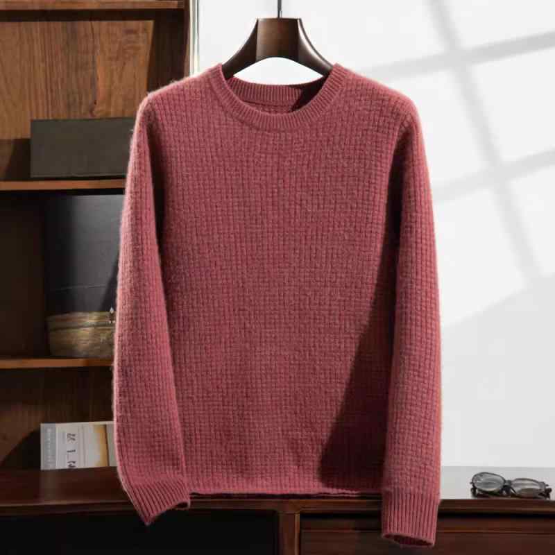 ニット メンズ セーター 長袖 トップス プルオーバー ゆったり 暖か 無地 秋冬 赤 緑 青 紫 S M L XL XXL XXXL