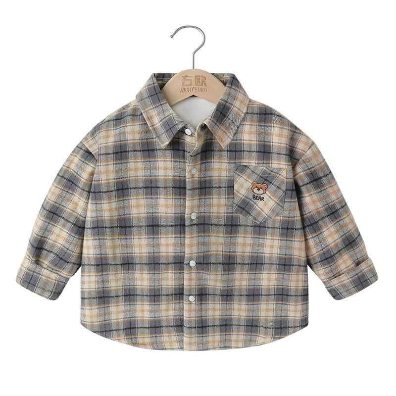 シャツ キッズ 男の子 裏起毛 ネルシャツ 子供服 トップス 長袖 コットン 格子柄 秋冬 90cm 100cm 110cm 120cm 130cm 140cm カジュアル