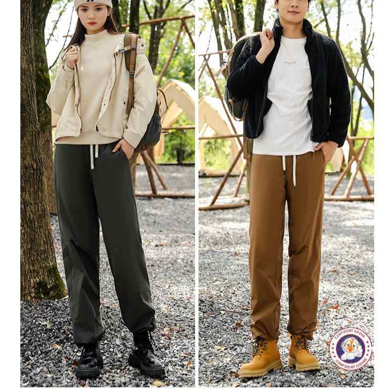 パンツ 男女兼用 白ダックダウン 暖パン 厚手 防寒 ズボン アウトドア 高弾性 伸縮性 婦人服 男性用 紳士服 ブラウン カーキ ネイビー ブラック(x5)