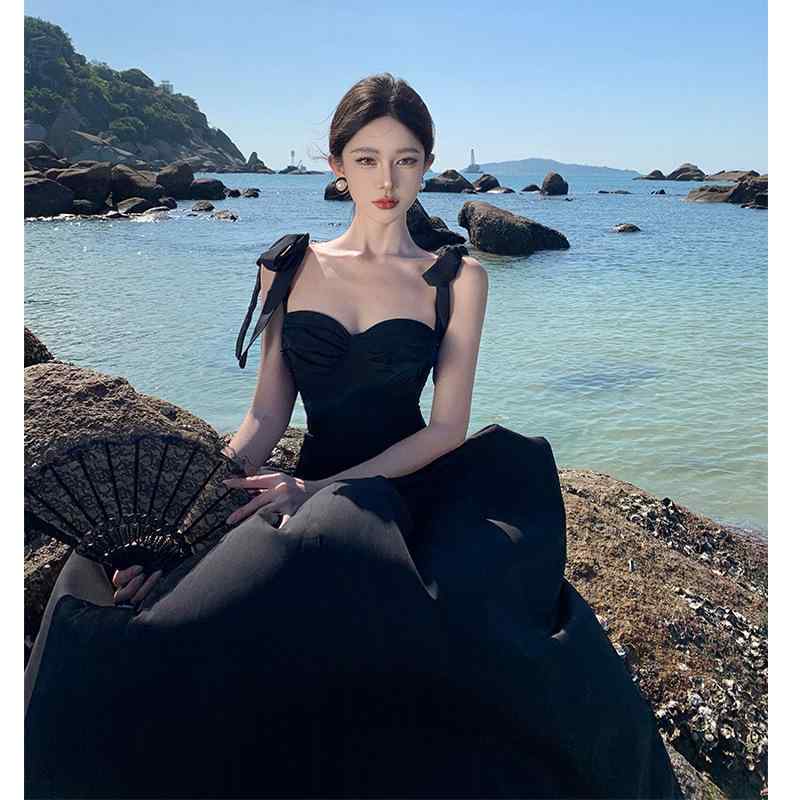 セットアップ レディース ブラック セクシー トップス ハイウエスト スカート 2点セット 美脚効果 細見え ポリエステル 普段使い パーティー(x3)