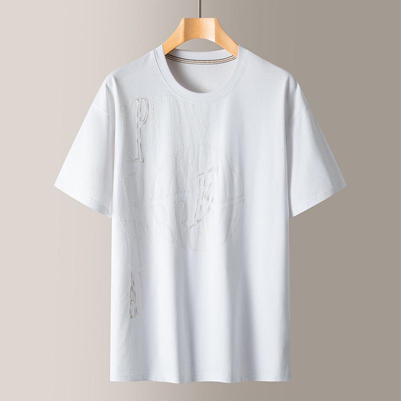 Tシャツ メンズ 男性用 大きいサイズ ゆったりサイズ コットン混紡 カジュアル 半袖 トップス ブラック ホワイト グレー グリーン 花柄