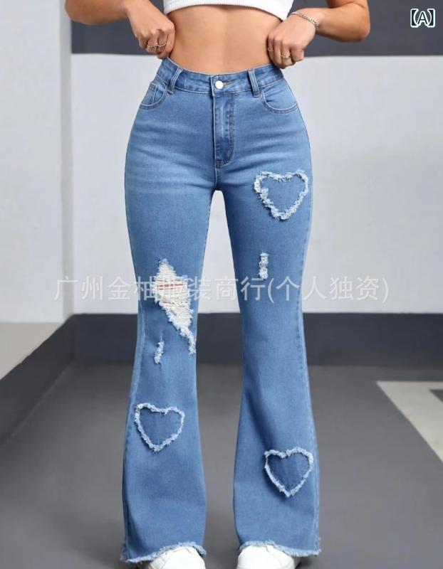 デニム レディース カーゴパンツ ロングパンツ ワイドレッグパンツ ジーンズ ストリート カジュアル スタイル 古着風 ウォッシュ加工 S~5XL 混合色(x50)|ブリルビ